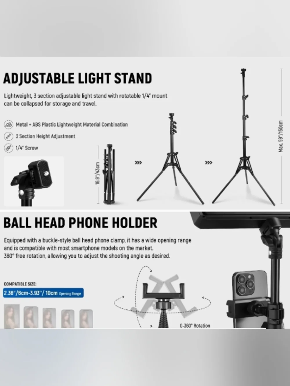 NEEWER BP300 2-Pack Bi-Color LED Video Light Kit - NIB Factory Sealed (Pro Kit)